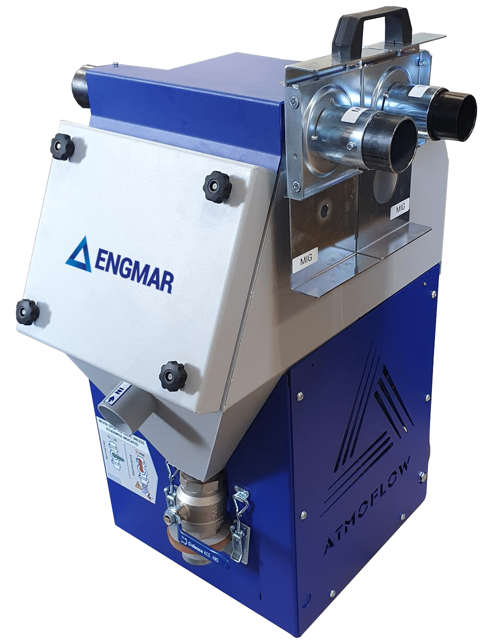 Dual connections ATMOFLOW extraction unit
