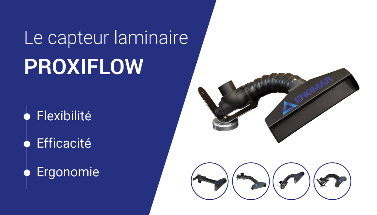 Découvrez le PROXIFLOW, le capteur laminaire innovant pour une aspiration optimale des fumées de soudure