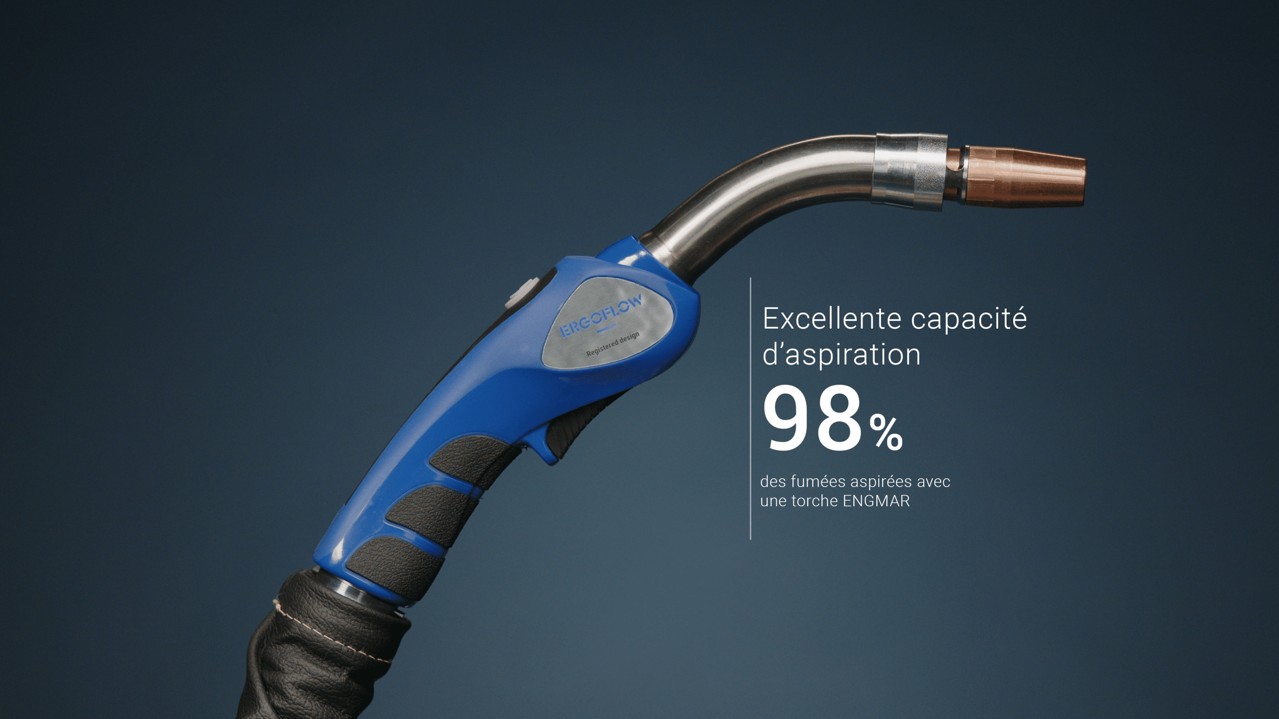 Torche aspirante MIG/MAG avec fond