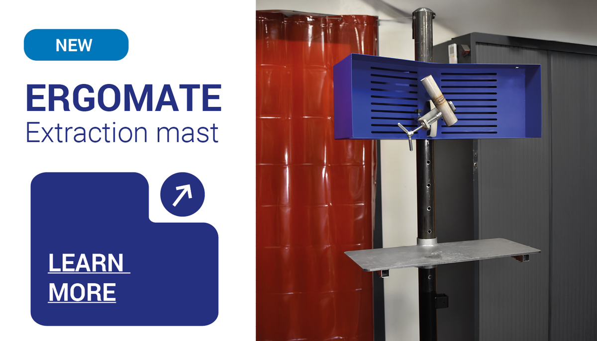 ERGOMATE Extraction mast: the innovative solution for welding training